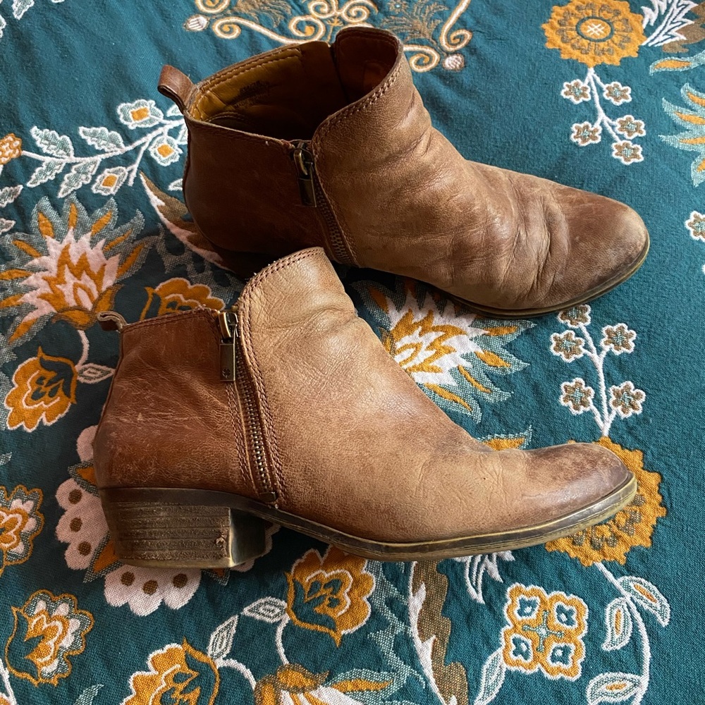 Lucky Brand Leather Ankle Booties - Picture 3 of 12